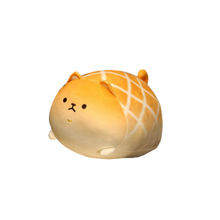 菠萝面包柴犬狗团子玩偶沙发抱枕软绵绵弹力手感办公午睡枕头靠垫