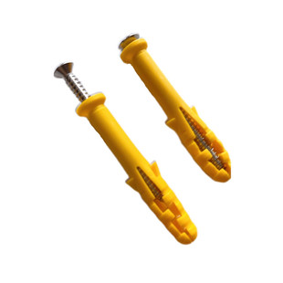 小黄鱼尼龙塑料膨胀管胀钉膨胀螺栓膨胀螺丝管涨塞胶粒6mm8mm10mm