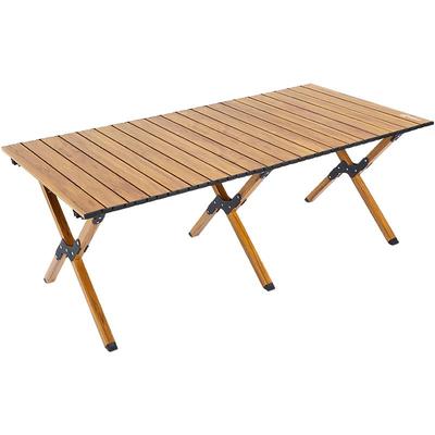 户外露营桌子铝合金蛋卷桌折叠式