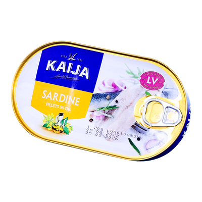 KAIJA沙丁鱼罐头美味好吃俄罗斯