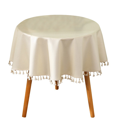 柔软布料+TPU防油腹膜小圆桌桌布