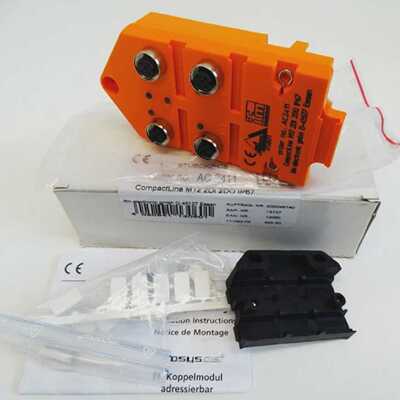 IFM electronic AC 2411 AC2411 CompactLine M12 2DI 2 DO IP67