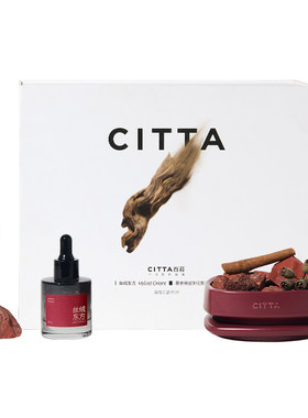 CITTA西苔乌木沉香扩香晶石线香香插带底座礼盒送礼