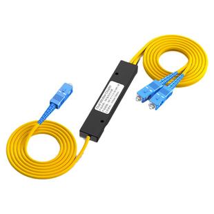 赛纤分光器一分二光纤分路器电信级1比2尾纤拉锥式SC/FC/SC-APC光纤分路器1:2 1分2光纤电信联通专用