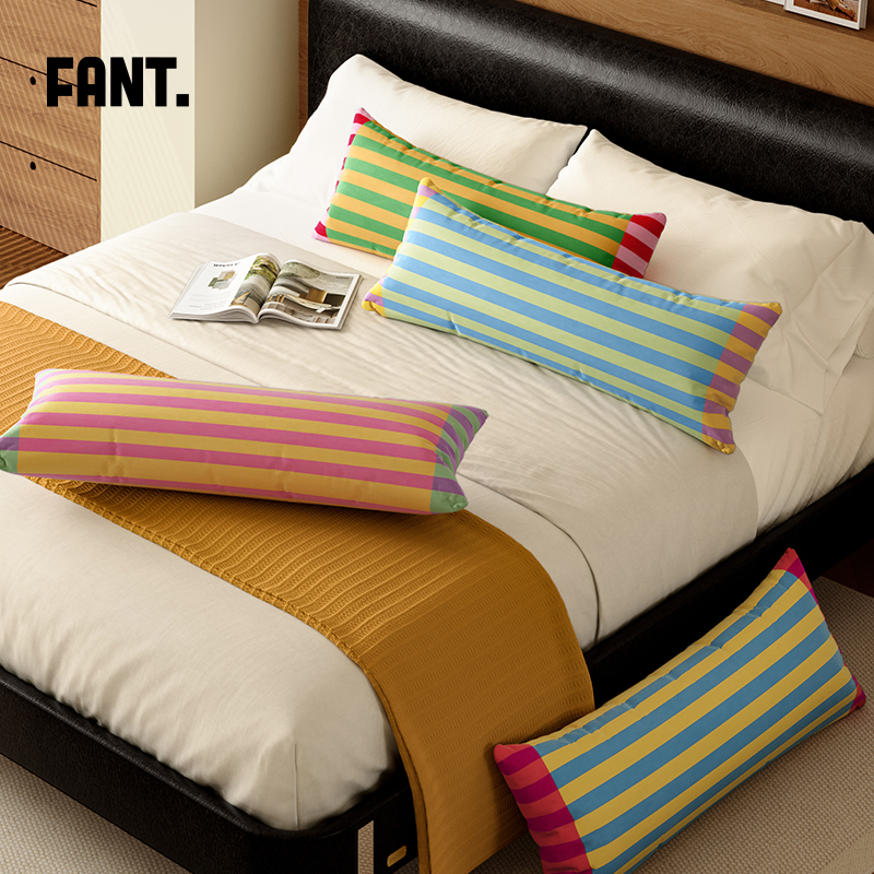 嬉皮俱乐部床上抱枕长条女生睡觉专用夹腿轻奢高级沙发腰枕可拆洗