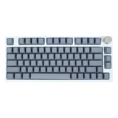 KCPMASTER经典色-雅致灰键帽侧刻纯色透光PBTOEM68758098键盘帽