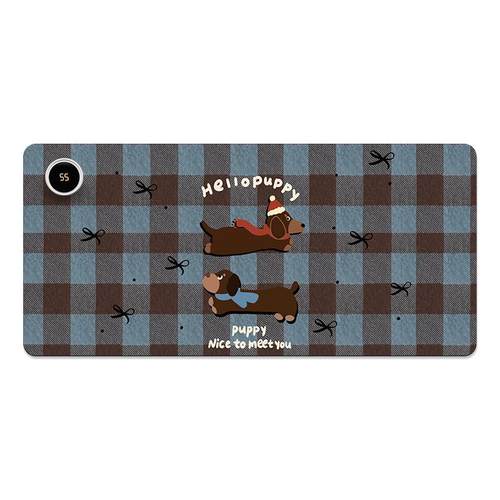 V-SION文艺格加热鼠标垫超大办公室桌面冬天发热暖桌垫学生写作业写字桌垫暖手防水电脑键盘垫子女生宿舍恒温