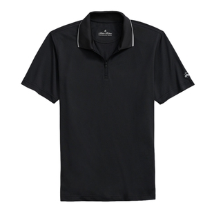 Brooks Brothers/布克兄弟男士春夏镶边拉链反光logo运动polo衫