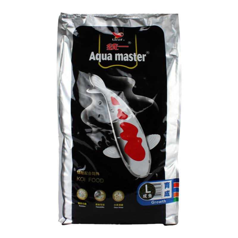 统一黑袋专业级锦鲤饲料粮色扬育成胚芽主食增色增体1kg 5kg10kg