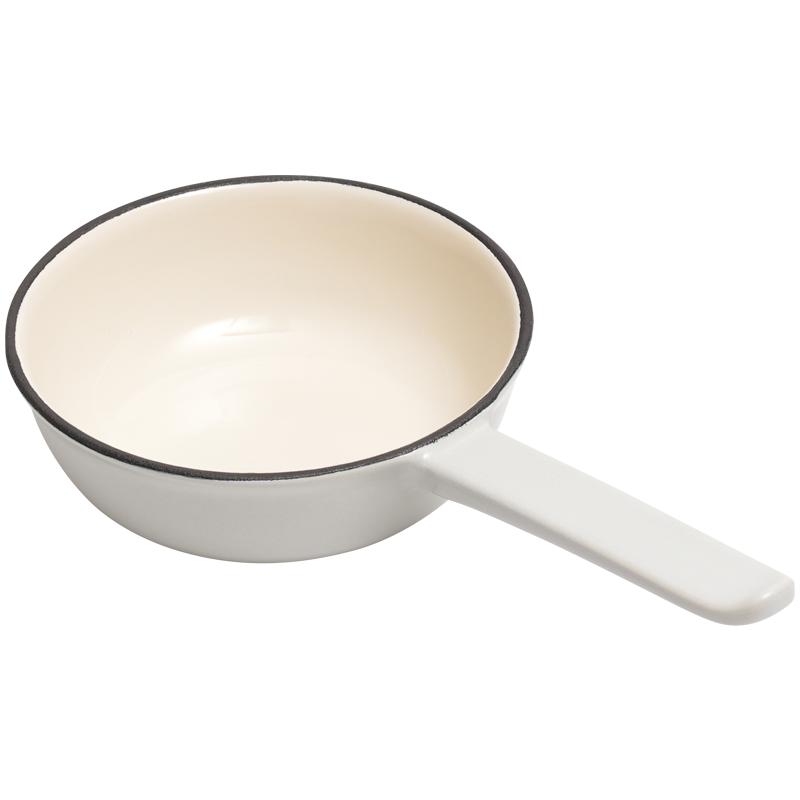 《歸禾器》熱油小鍋鑄鐵琺瑯鍋煎蛋潑油鍋平底鍋燒油淋油澆油專用