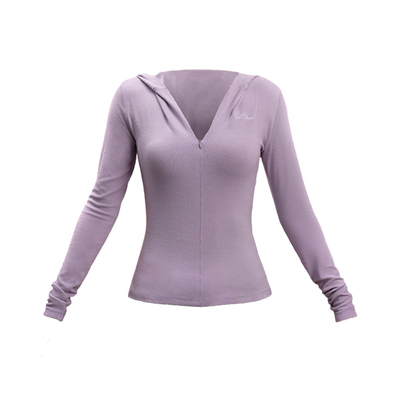 一乐galpower慵懒午后羊毛针织连帽衫秋冬蓄热保暖叠搭半拉链长袖