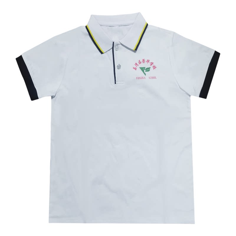 番禺区大山学校校服短袖纯棉夏季荔湾区芳华学校一模一样