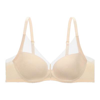 【氧气轻柔杯】安莉芳夏季薄款透气女士文胸大胸显小内衣EBW1028
