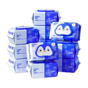 德佑山茶花湿厕纸家庭装加厚除菌