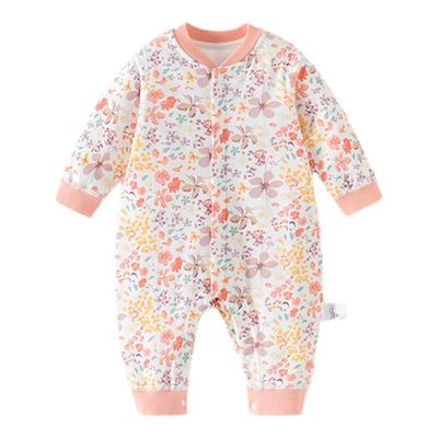 欢喜小熊婴儿冬季夹棉加厚连体衣