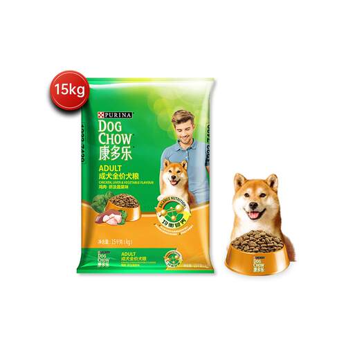 普瑞纳康多乐狗粮成犬通用型拉布拉多柯基宠物牛肉肝蔬菜狗粮营养