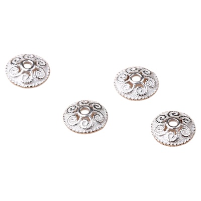 S925纯银花托散珠手串男女士手链