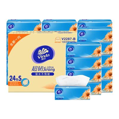 维达超韧抽纸100抽24包维达
