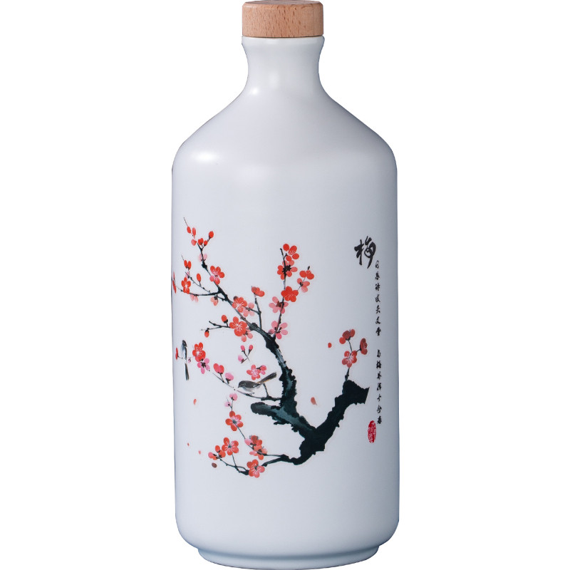景德镇陶瓷酒瓶梅兰竹菊1斤装酒瓶陶瓷瓶家用白酒壶密封空酒瓶子
