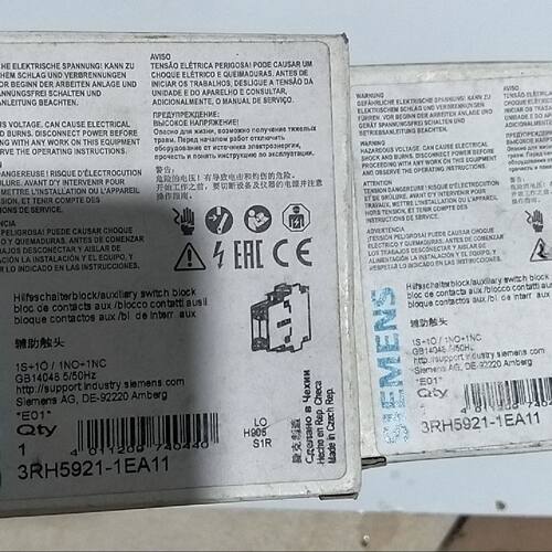 询价捷克 接触器辅助触头3RH5921-1EA11