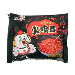 韩式炸酱面泡面拌面网红火鸡面粗面酷辣变态辣特方便面速食袋装