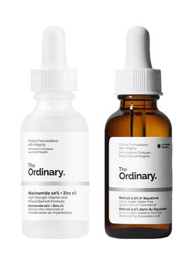 【早B晚A】The Ordinary 0.2%视黄醇A醇精华30ml+烟酰胺精华30ml