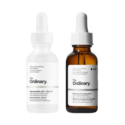 【早B晚A】The Ordinary 0.2%视黄醇A醇精华30ml+烟酰胺精华30ml