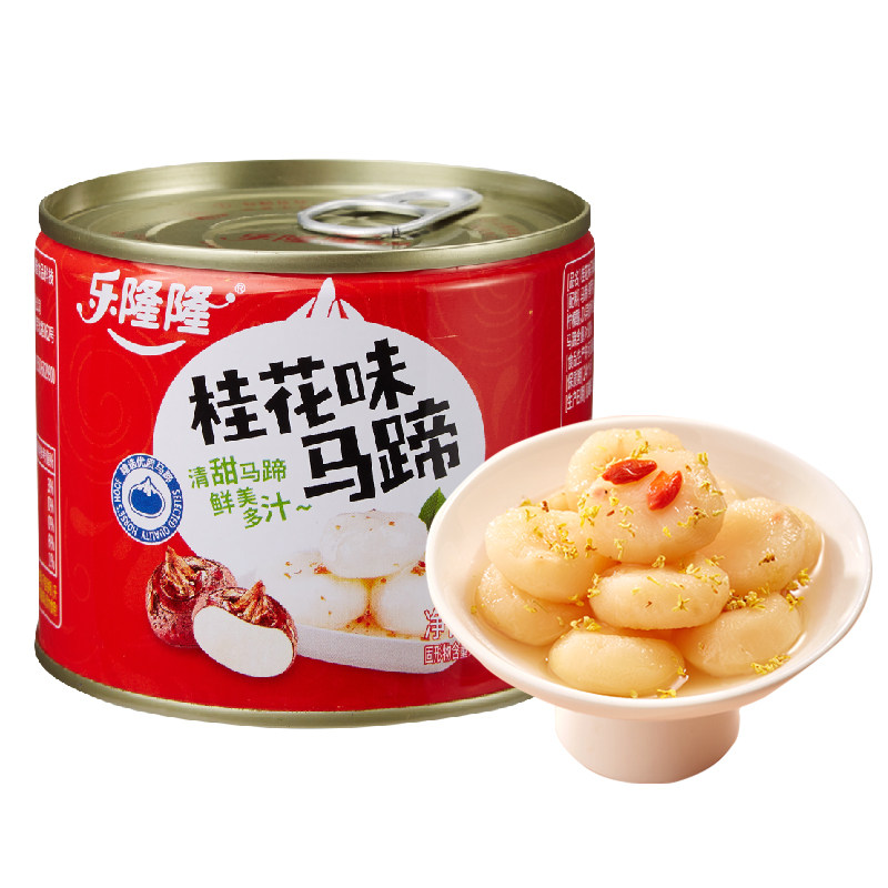 乐隆隆桂花味马蹄328g开罐即食