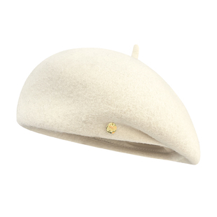 羊毛贝雷帽女2025新款秋冬时尚显脸小画家帽定型高级高保暖蓓蕾帽