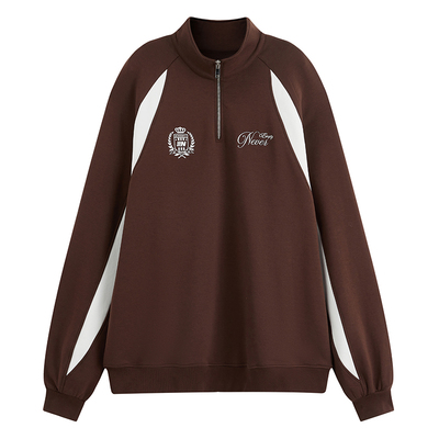 NEVEREMPTY立领半拉链运动卫衣