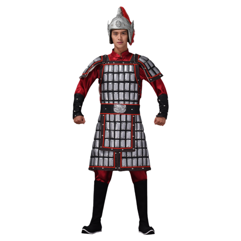 中国古代盔甲将军男古代铠甲演出服三国赵云吕布战袍士兵甲胄古装
