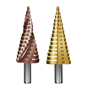 不锈钢专用含钴宝塔钻头高硬度钢铁铜打孔阶梯钻开孔钻扩孔器转头