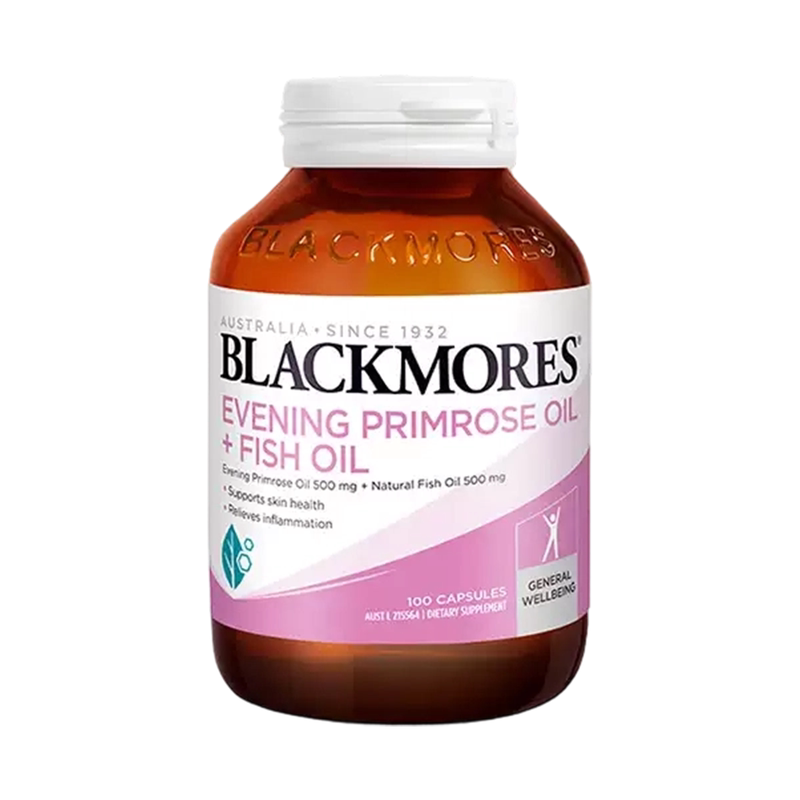澳洲Blackmores澳佳宝月见草油鱼油复合胶囊经期健康调理100粒/瓶