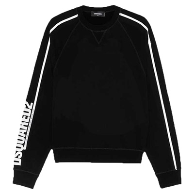 DSQUARED2/D2次方 男士印花棉质长袖卫衣