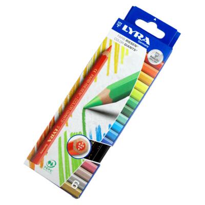 德国原装lyra艺雅彩色铅笔6支