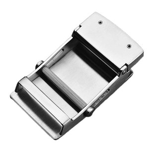 304不锈钢皮带头帆布腰带扣头男无牙自动扣头滚轴皮带扣头配件3.5