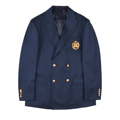 雷迪波尔双头鹰贴布绣西服外套男