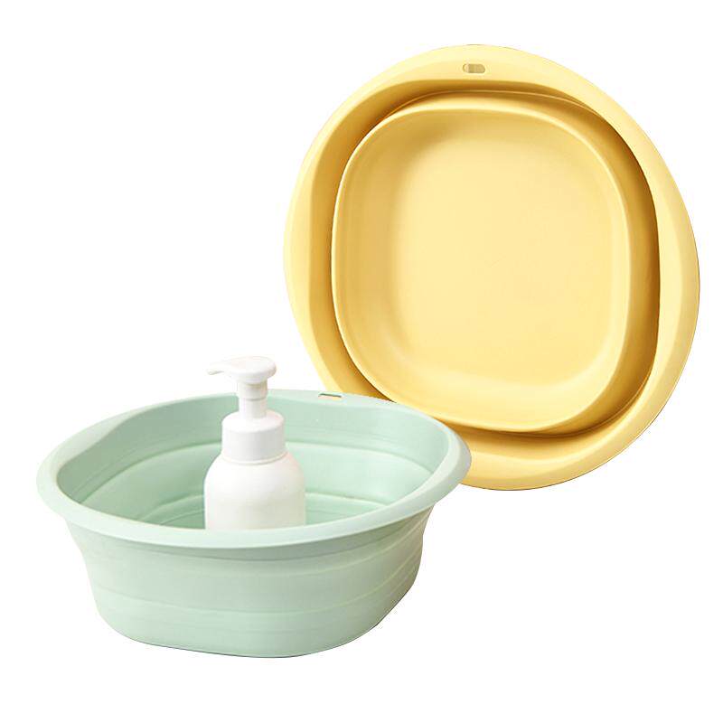 诺兰森迪 旅行折叠盆 洗脸盆出差家用宿舍便携式旅游便携纯色盆