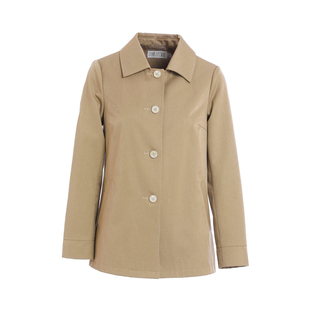 时髦暗纹高级感卡其色风衣女款2026新款春秋气质中长款外套小个子