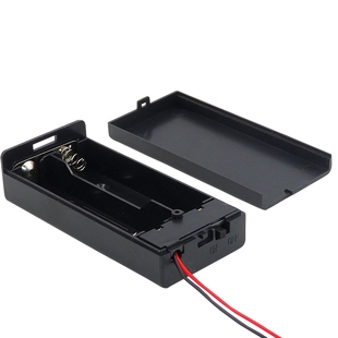 18650锂电池盒1/2/3/4节串联并联带线带盖3.7V插针充电座电池座子