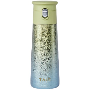 TAIC太可纯钛晶彩弹盖保温杯车载杯学生水杯大容量一键开盖喝水