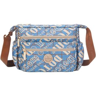 盛装舞步新款帆布斜挎包背包斜跨大容量休闲布邮差包妈妈包X62