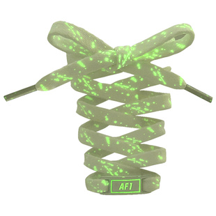 夜光鞋带空军一号AF1发光鞋扣配饰荧光彩粉绿色男女士休闲鞋绳带