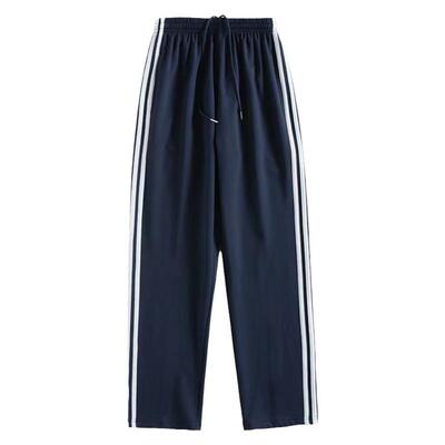 纯棉校服裤子中小学生两道杠夏薄
