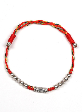 pohier男女纯银锦鲤手链