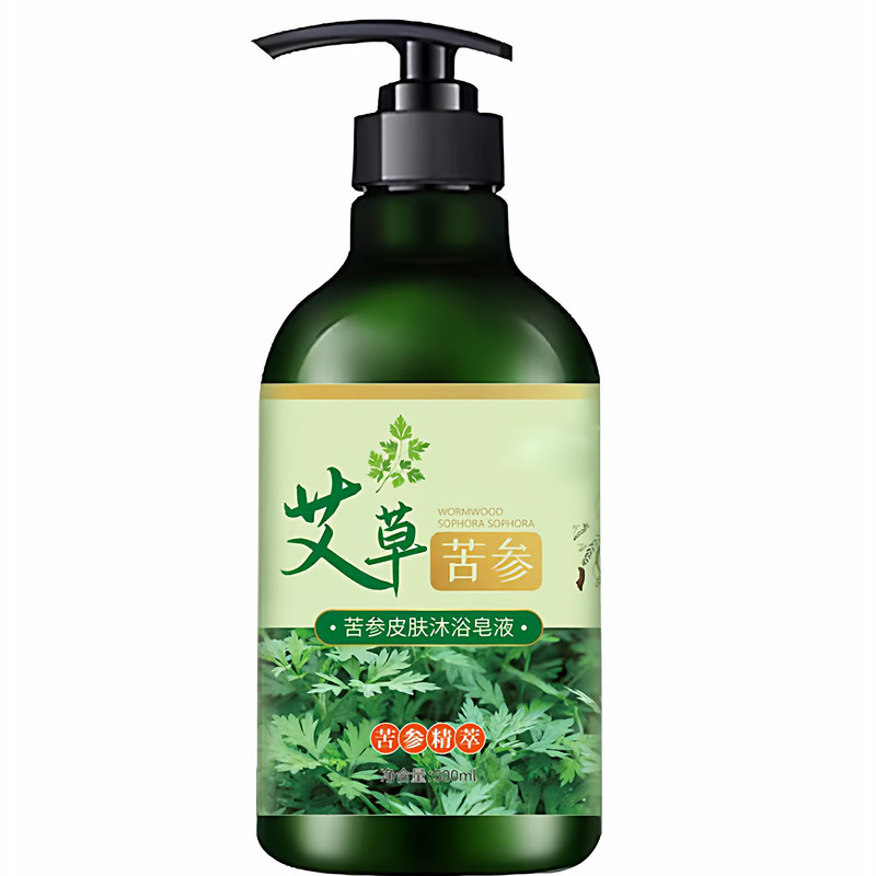 乔芙丽艾草苦参沐浴露天然植物提取清爽护肤深层洁净温和沐浴露