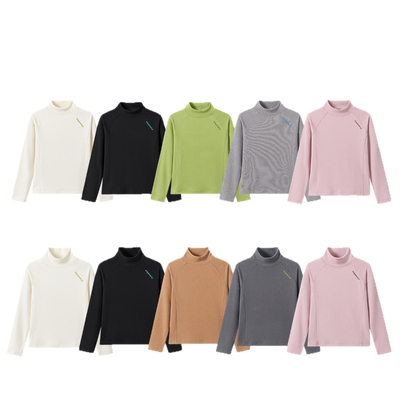 EAYAKIDS儿童【植物暖暖衣】优可丝自发热中大童套头纯色圆领