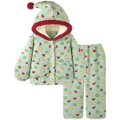 情侣睡衣2025新款女冬季加厚珊瑚