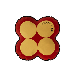 波尔卡舞曲四叶草中古风抱枕沙发客厅轻奢高级感多巴胺靠垫抱枕套