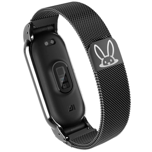 适用小米手环10/9/8手表带链系列新品7nfc版金属磁吸手腕带3456男女生智能运动七八九代高级感替换手表链手带